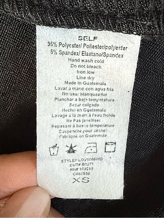 Windsor Elegant Black Sparkle Lace-Up Back Evening Gown (Size XS) NWT - Picture 10 of 16